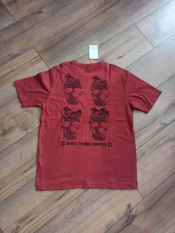 Tee shirt bordeaux homme L