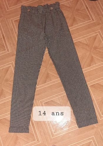 Pantalon à revers taille élastiquée