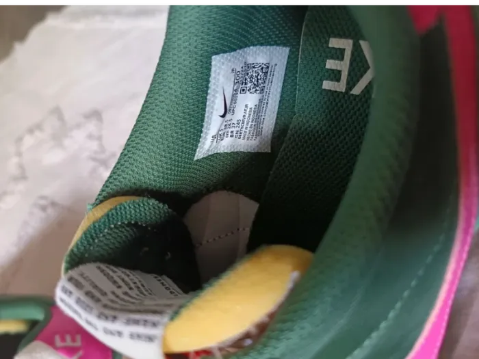 Baskets Cortez Nike vert et rose - photo numéro 9