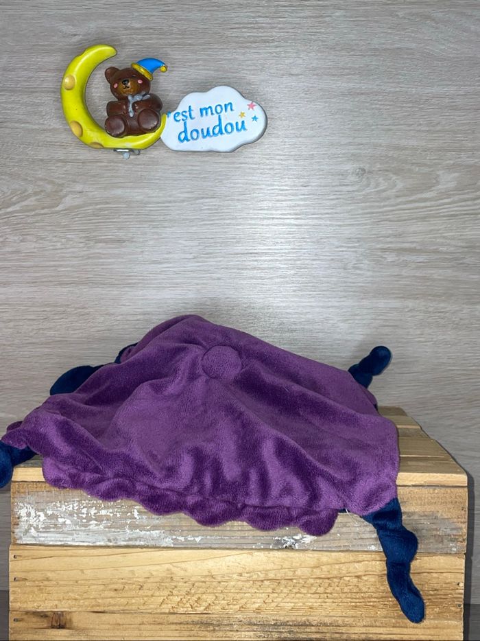 CB05 doudou hippocampe carré blanc - photo numéro 2