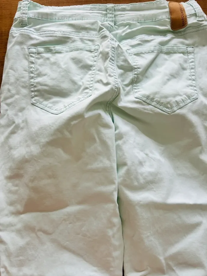 Pantalon en toile menthe - photo numéro 5