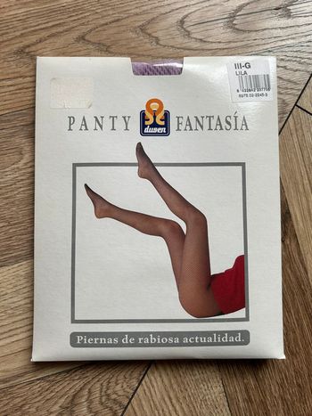 Collants résille lila