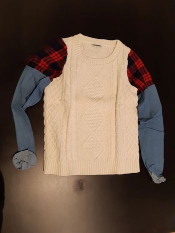 Pull femme blanc