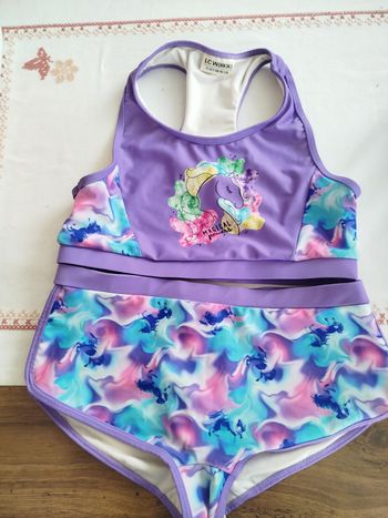 Maillot de bain fille 2 pièces violet 11-12 ans LC Waikiki