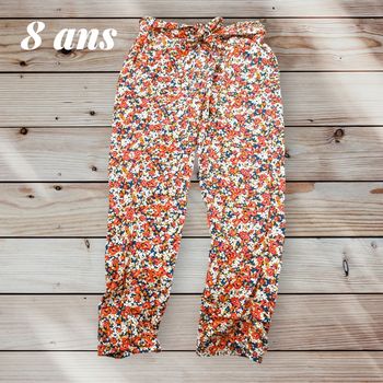 Pantalon fluide fleurie