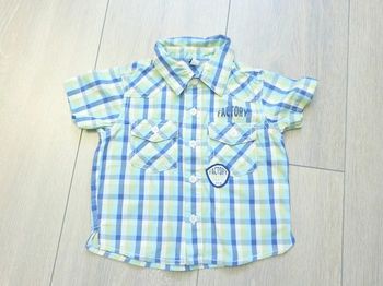 Chemisette bleu. Garçon 6 mois.