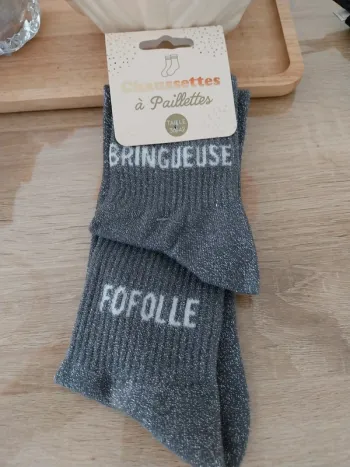 Chaussettes à paillettes Bringeuse Fofolle