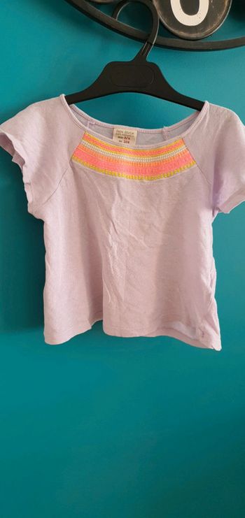 T-shirt ample,manches fluides. 3/4 ans.