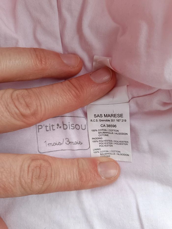 Manteau gilet veste avec capuche Fille 1/3 mois P'tit bisou - photo numéro 12