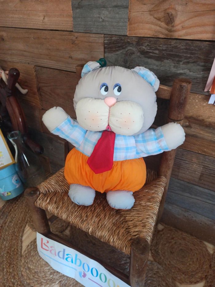 Peluche chat en toile - photo numéro 6