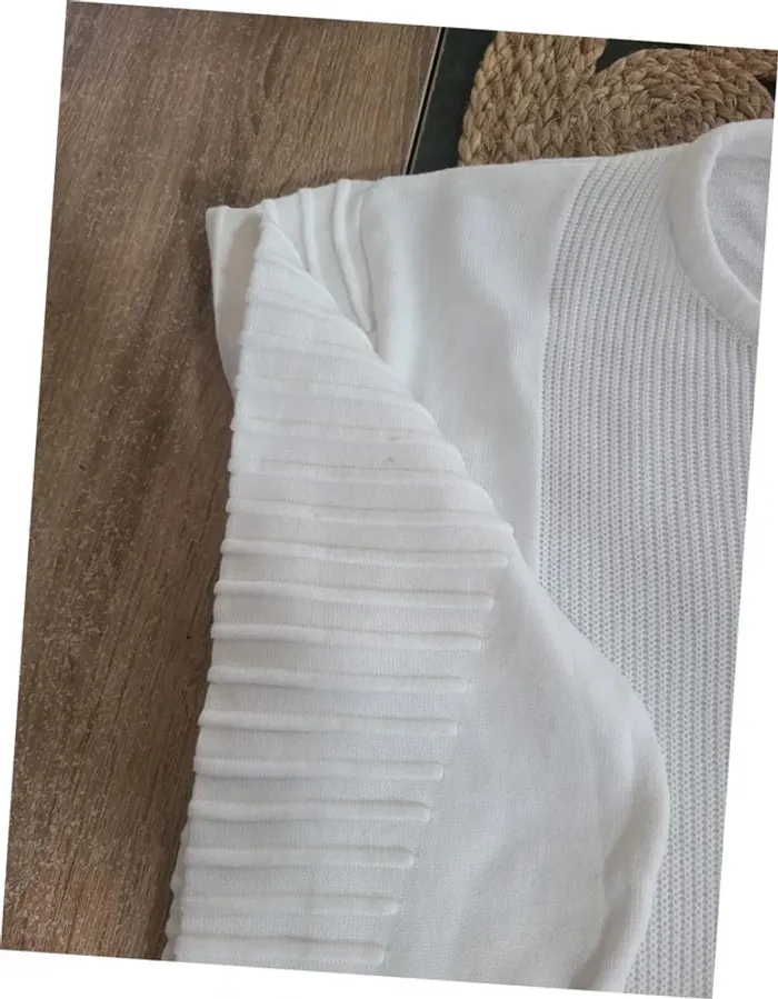 Pull blanc Taille XL - photo numéro 3