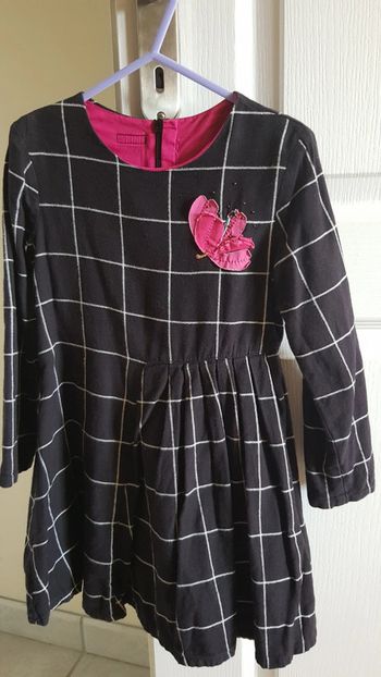 Robe noire à carreaux blancs Catimini