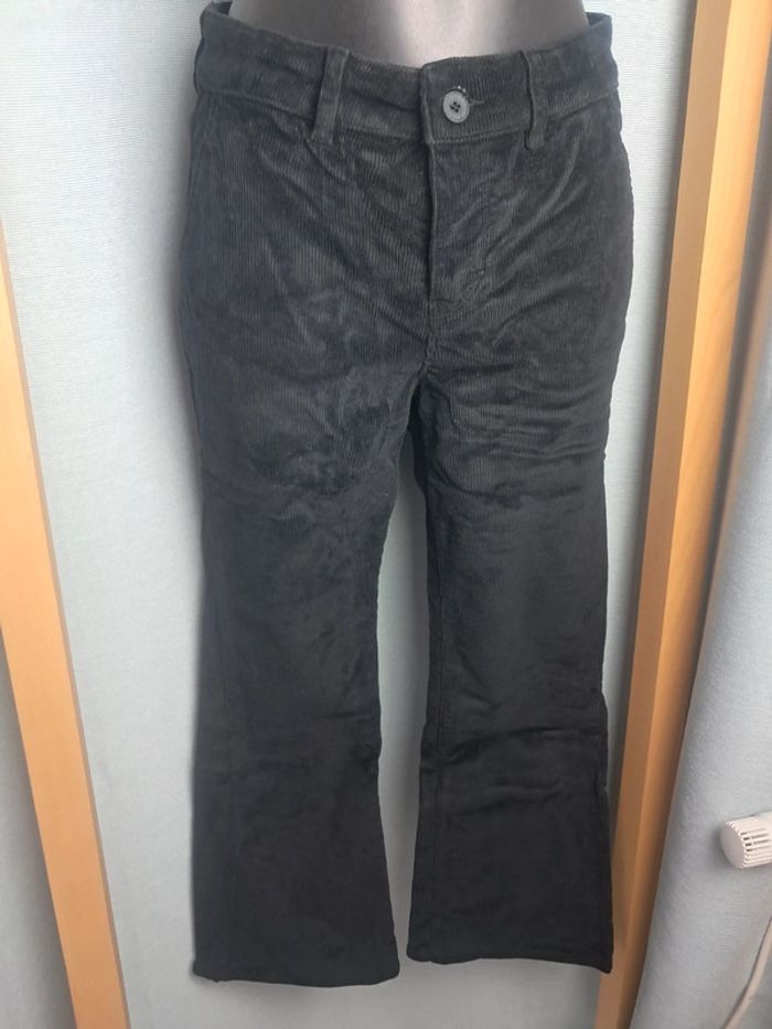 Happy pantalon velour noir pat d eph T. 36 en tbe - photo numéro 2