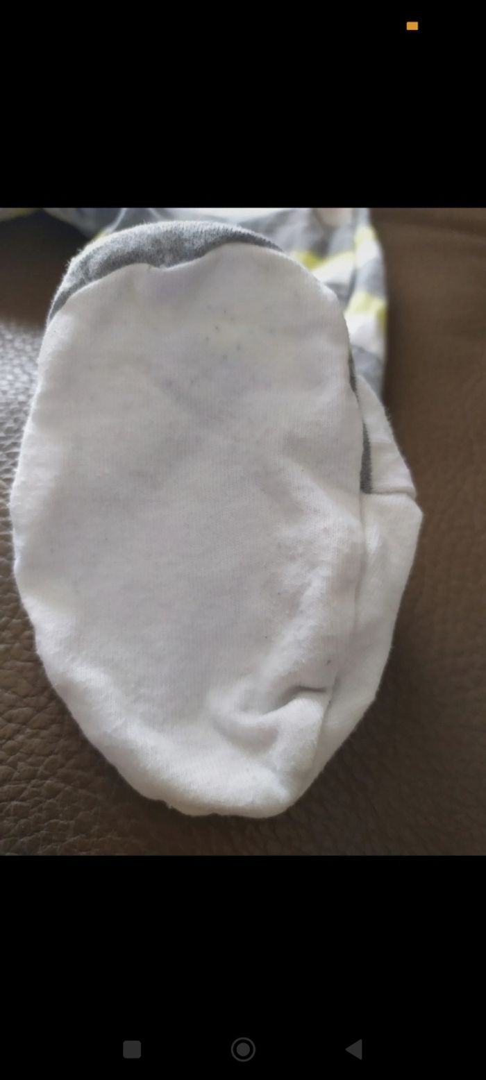 Pyjama jersey à rayures 6 mois - photo numéro 3