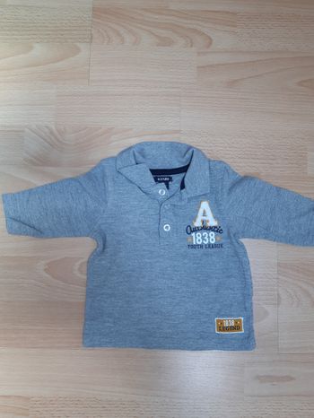 Polo manches longues Kiabi 3 mois TBE