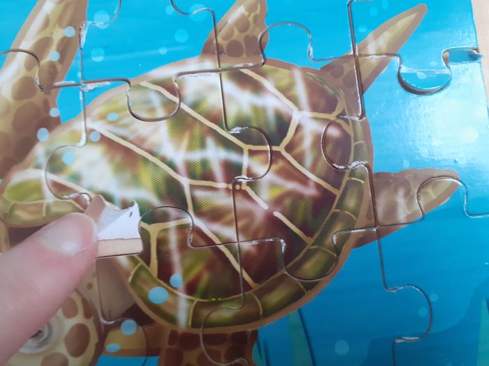 Puzzle bois représentant une tortue - photo numéro 2