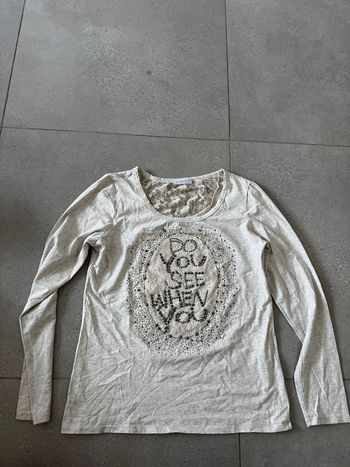 T-shirt à manches longues cache cache, très bon état, taille 4 (L)