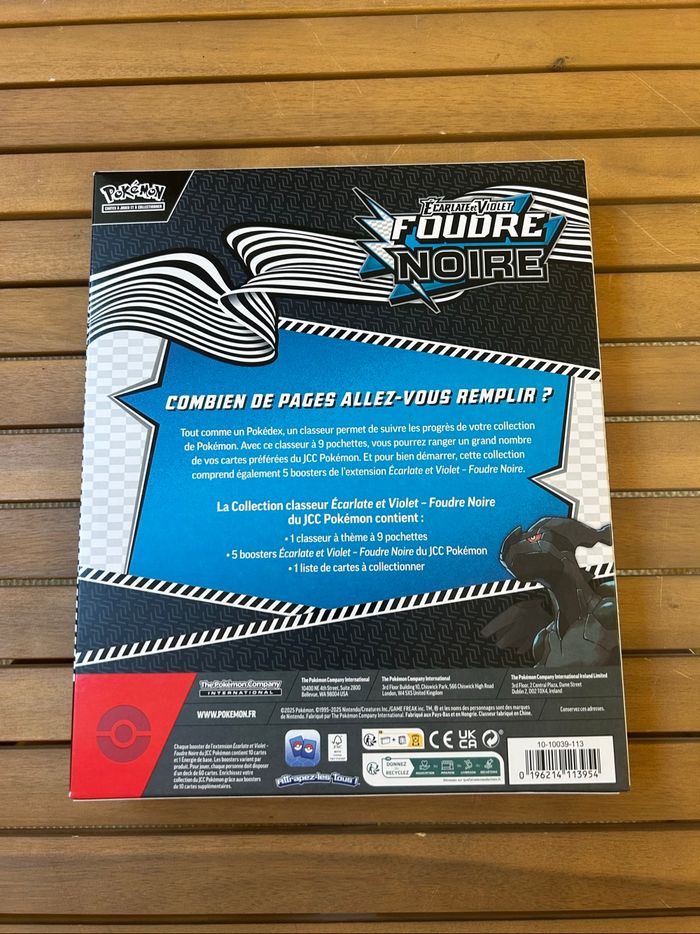 Pokémon EV10.5 Coffret Collection Classeur Foudre Noire Zekrom - photo numéro 2
