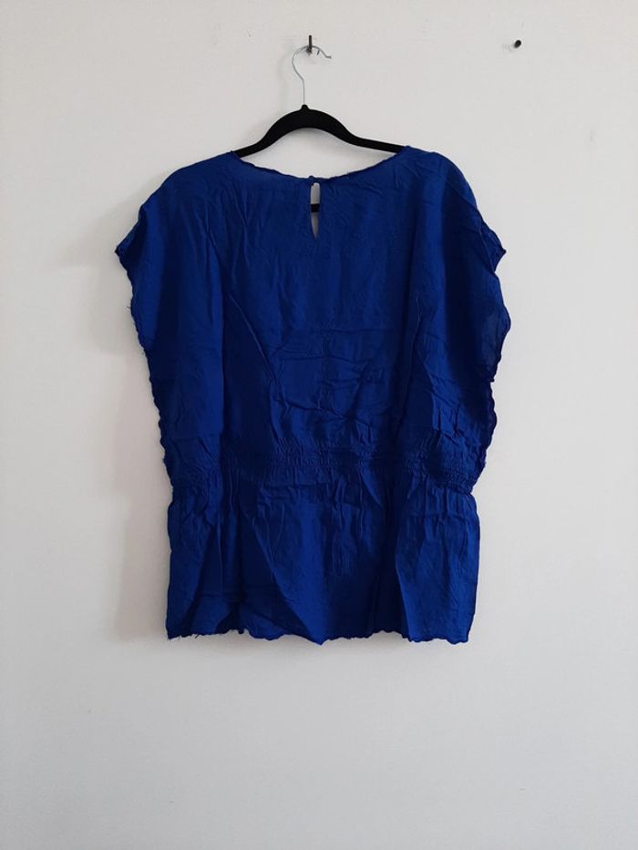 T-shirt bleu sans manches T42 - photo numéro 3