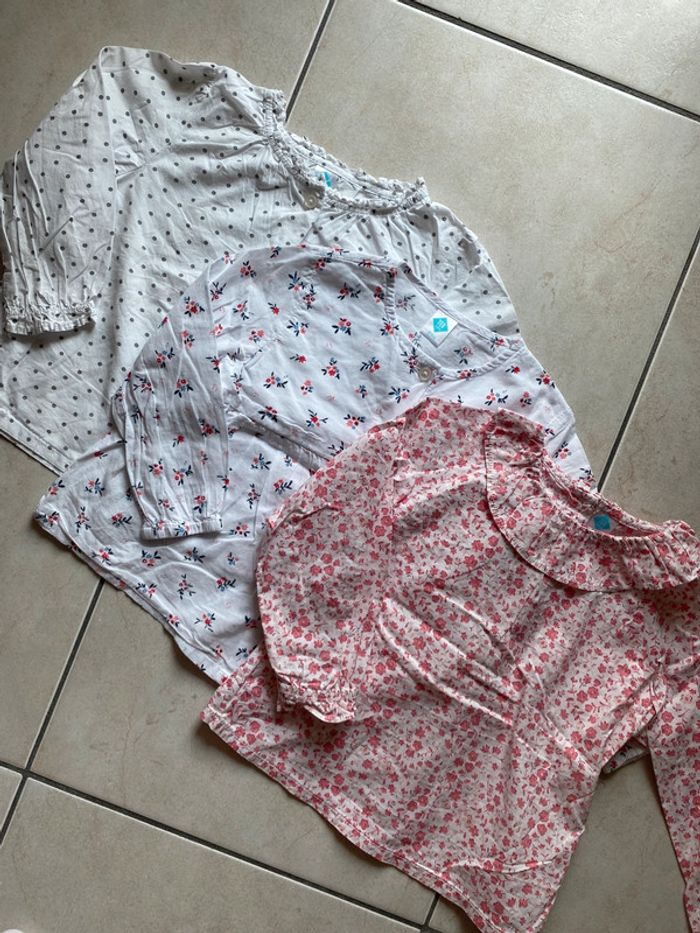 Lot de 3 chemise blouse fille Tex