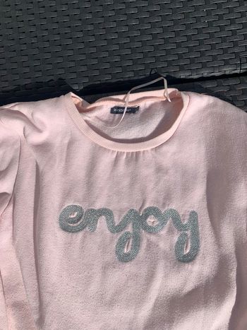 Pull femme  rose Enjoy taille S