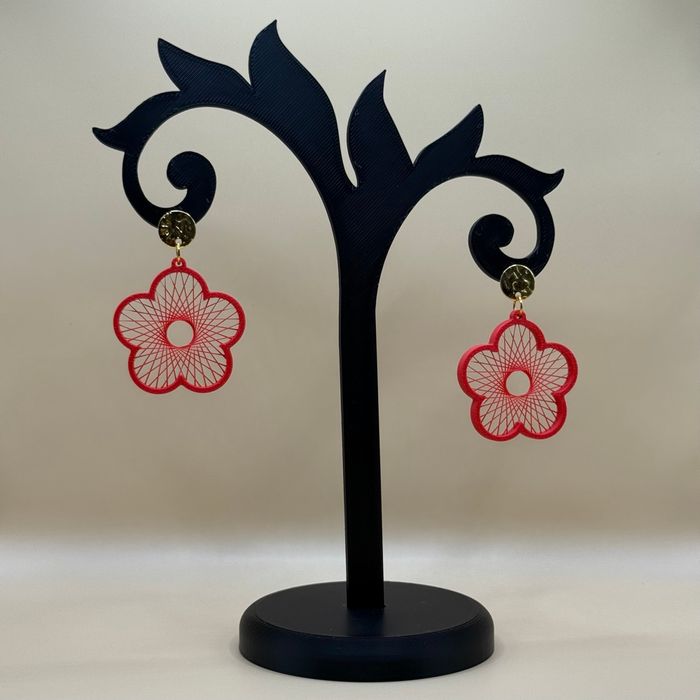 Boucles d’oreilles fleurs - photo numéro 2
