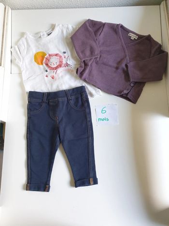 Ensemble jegging tee-shirt et gilet