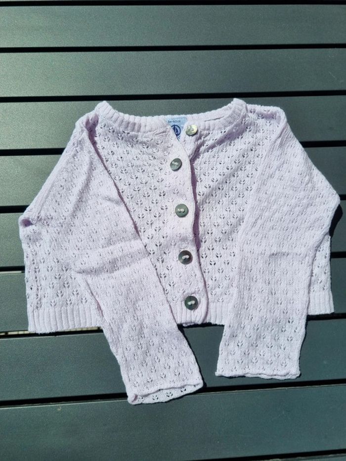 Robe coton léger + gilet fin petit bateau - photo numéro 4