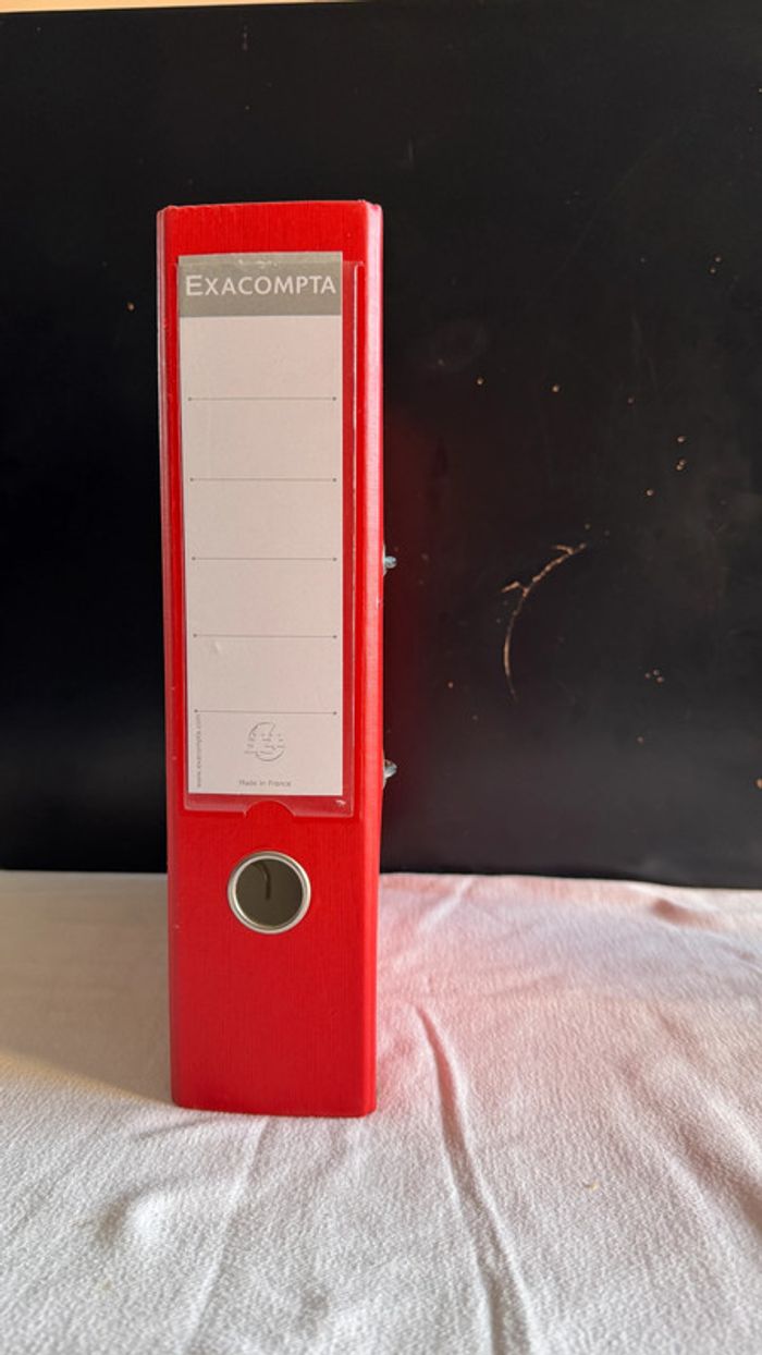 Classeur à levier Exacompta Rouge - photo numéro 2