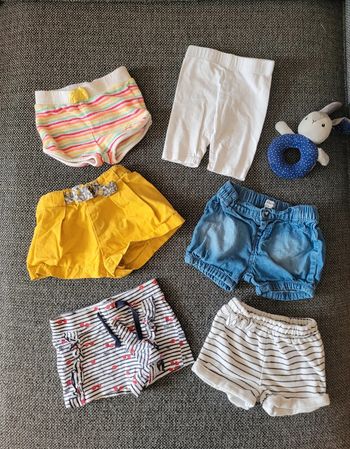 Lot 6 shorts 9-12 mois