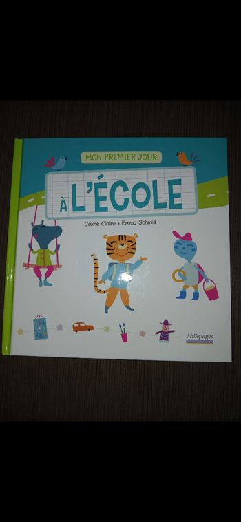 Livre mon premier jour a l'école