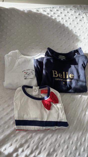 Lot t shirt manche longue