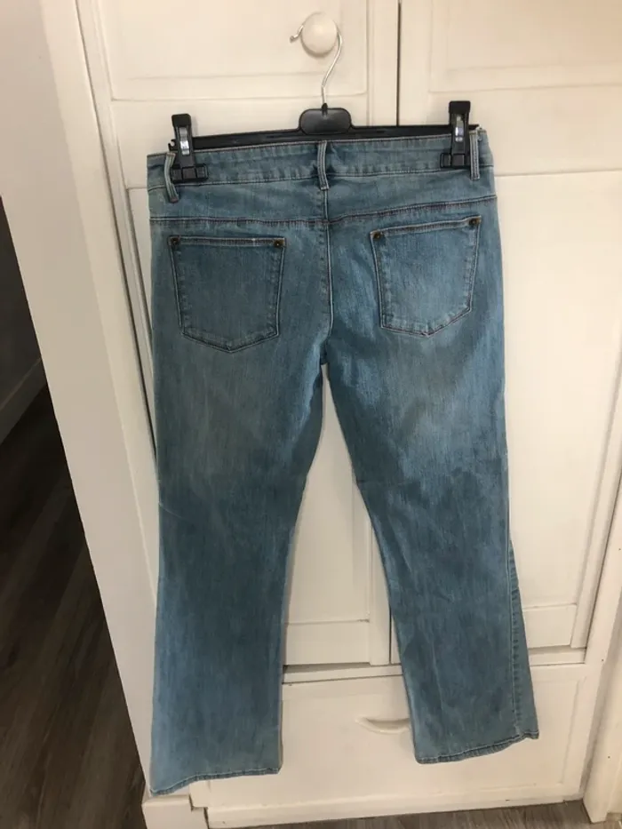 jeans kiabi woman taille 40 femme coupe droite - photo numéro 5