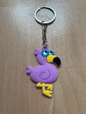 Porte clefs flamand rose