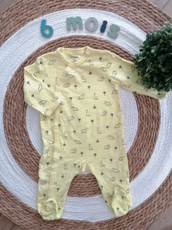 Pyjama une pièce en coton - Kiabi - 6 mois