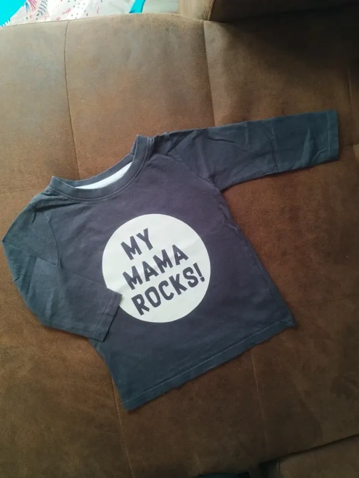 T-shirt à manches longues garçon 80 cm