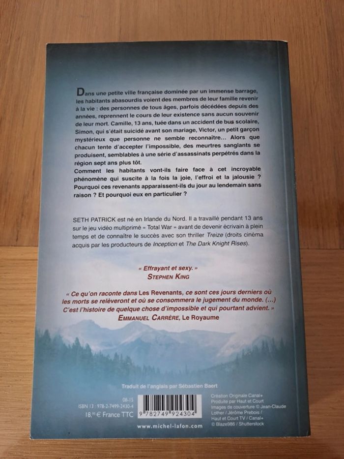 Livre "Les Revenants " Seth Patrick - photo numéro 3