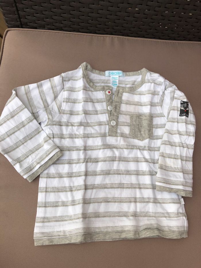 T shirt tunisien OBaibi 12 mois 1 an 100% coton