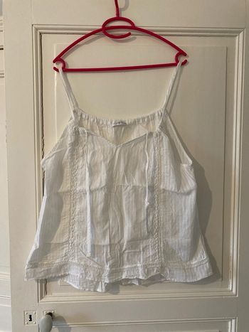 Blouse fluide blanche cache cache