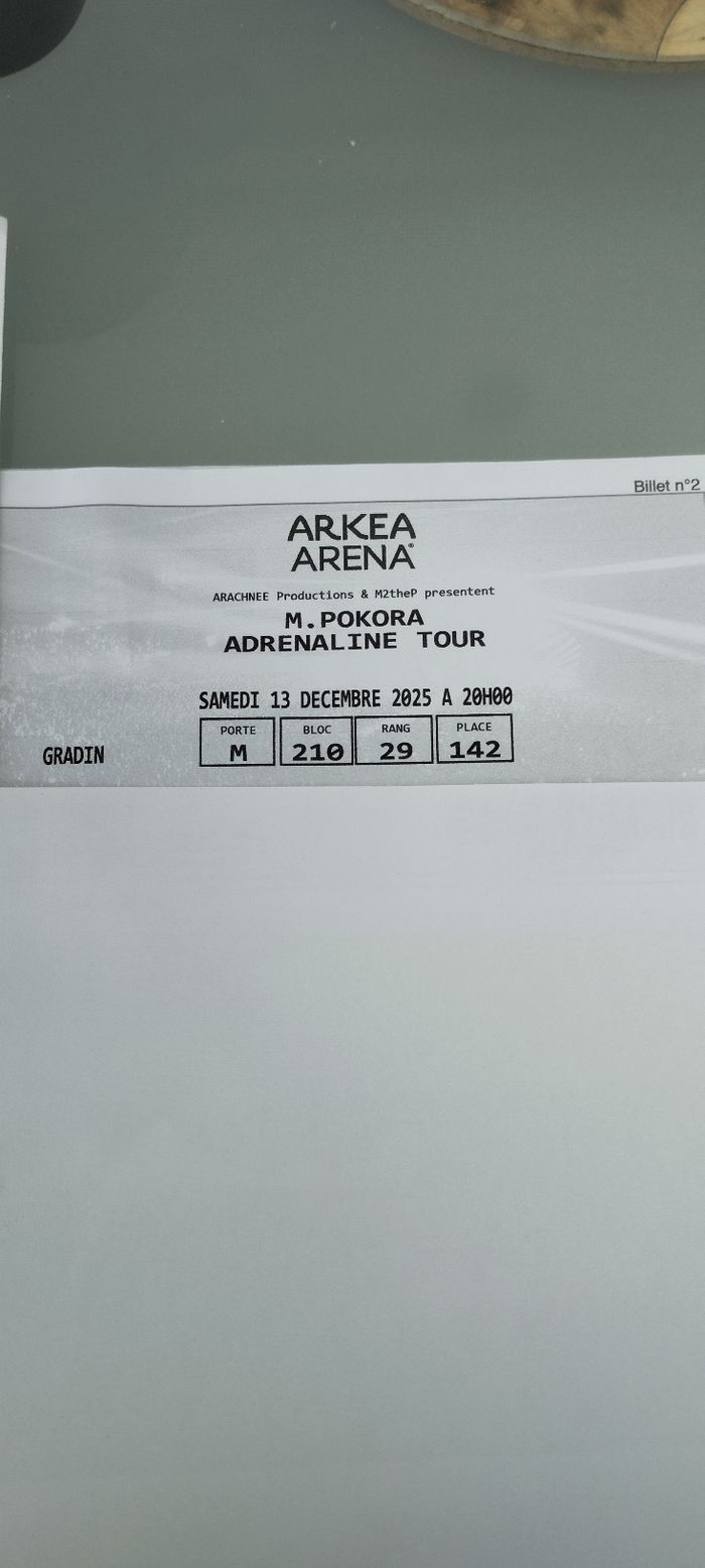 Place de concert M Pokora