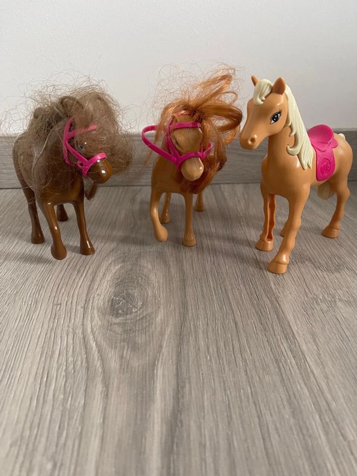 Lot de 3 petits poney