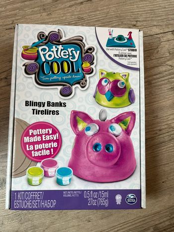 Kit création poterie tirelire cochon