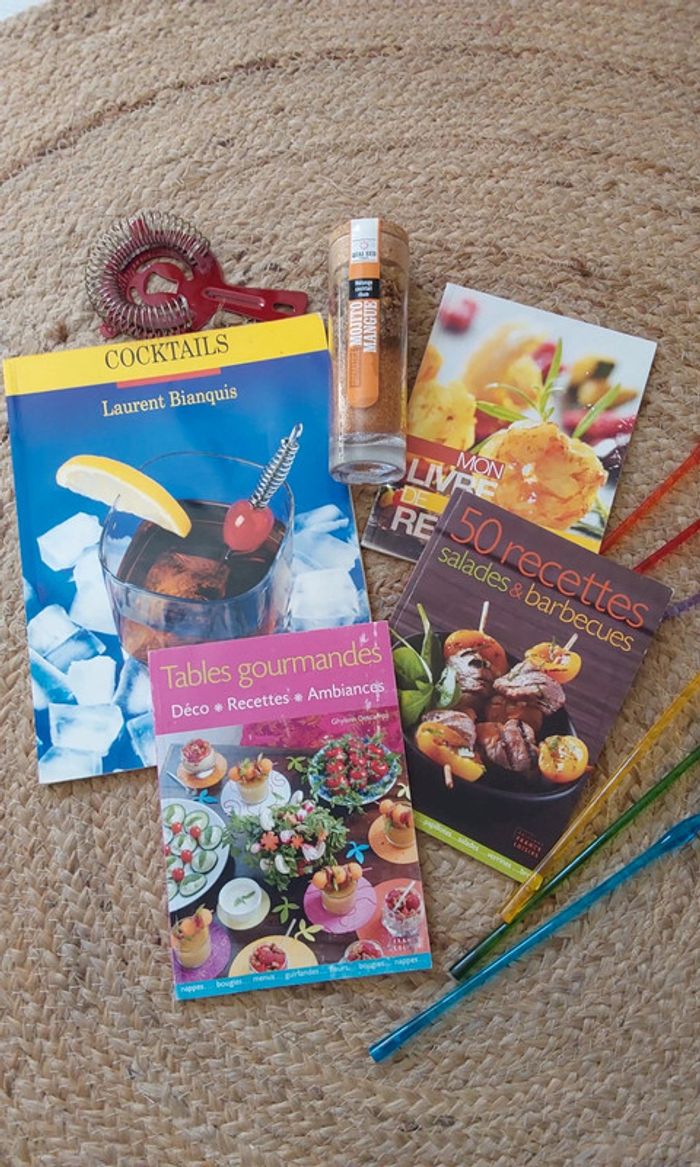 Lot de livres cuisine d été et cocktails 🍸