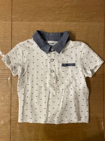 Polo manches courtes avec col