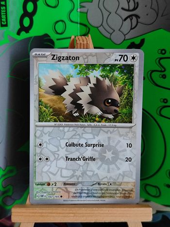 Zigzaton reverse 167/197 flammes obsidiennes