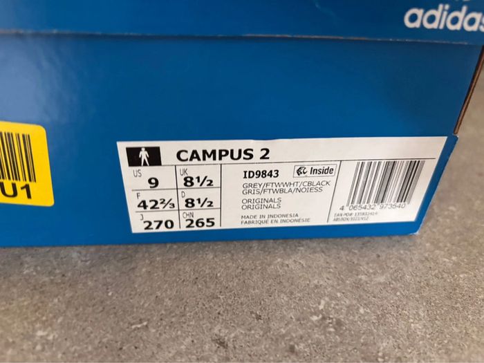 Sneakers Adidas Campus 2 neuves Taille 42 2/3 - photo numéro 13