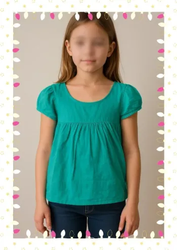 💎 Blouse turquoise Bonton – Taille 10 ans 💎
