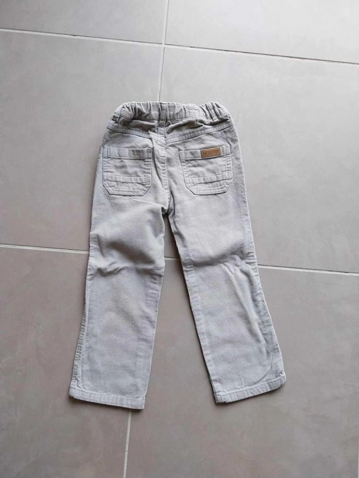 Pantalon gris clair velours T4A - photo numéro 4