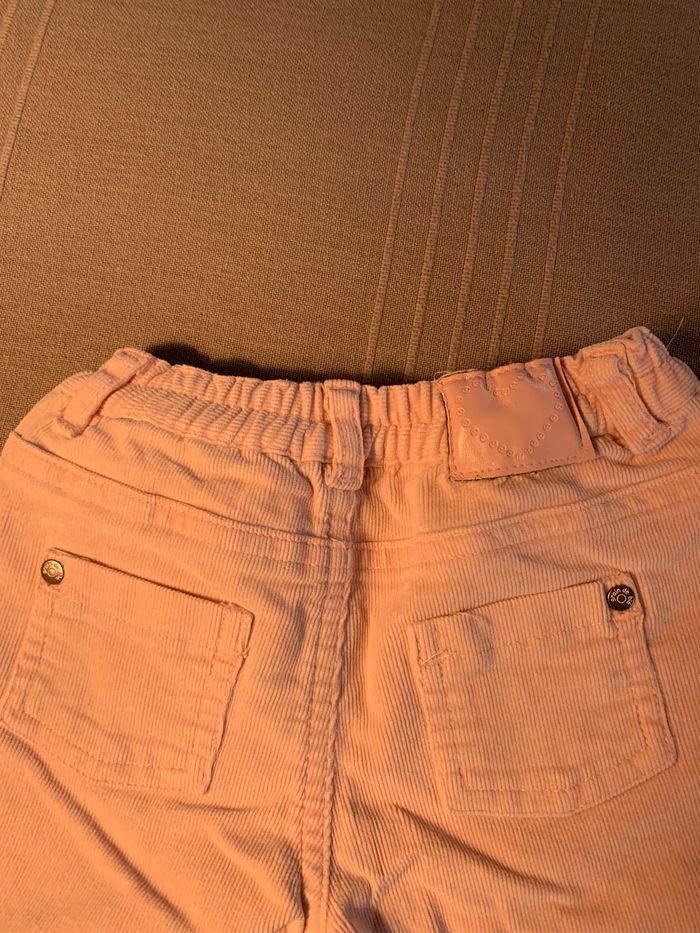 Pantalon velour rose pale Grain de blé 12 mois - photo numéro 3