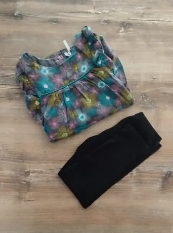 Lot fille 6 ans chemise et legging